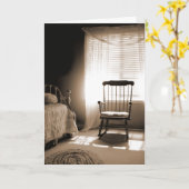 セピアの窓灯室 カード (黄色い花)