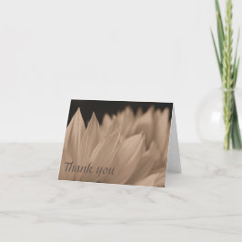 セピアの花花びら サンキューカード
