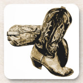 セピアの西カウボーイブーツ コースター (正面)