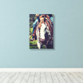 セピアの西ピント キャンバスプリント (インサイチュ (ウッドフロア))