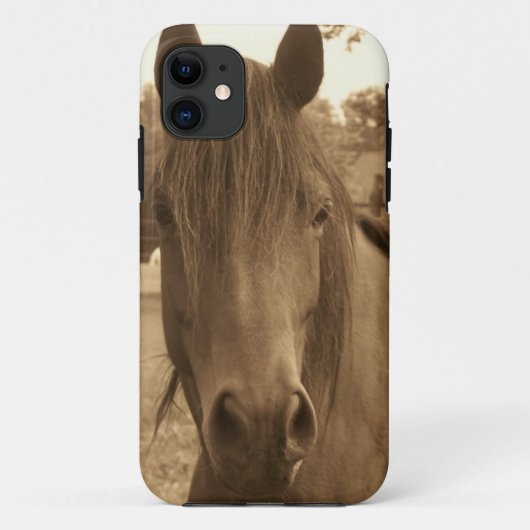 セピアの馬 Case-Mate iPhoneケース (裏面)