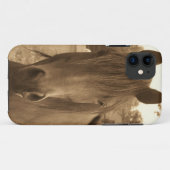 セピアの馬 Case-Mate iPhoneケース (裏面(横))