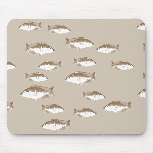 セピアの魚 マウスパッド (正面)