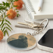 セピアの鶏 キーホルダー (正面右)