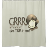 セピアの「イッスピュレ・ダス・ティエ・イン・ミール！」 シャワーカーテン (正面)