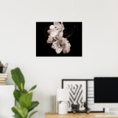 セピアアルストロエメリアリリポスター ポスター (ホームオフィス)