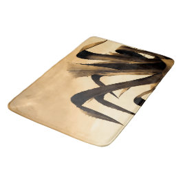 セピアアロエ植物 バスマット