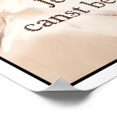 セピアイエズスアートバイブル引用文- Mark 9:23 ポスター (角)