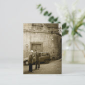 セピアイタリアンのはがきの通りシーン ポストカード (スタンド正面)