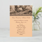 セピアインディアンコーンオータムウェディング 招待状 (スタンド正面)