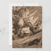 セピアインディアンコーンオータム結婚式招待状 招待状 (裏面)