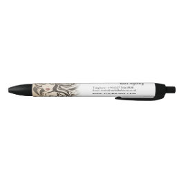 セピアエレガントシックな波型ヘアスタイルヘアスタイルのヘアエクステンション 黒ボールペン