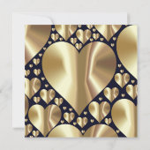 セピアエレガントハートバチェロレッテ招待状 招待状 (裏面)