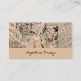 セピアエレガントフローラエンジェルカ読ード 名刺