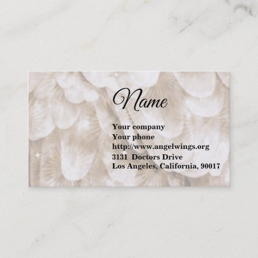 セピアエンジェルウィング名刺 名刺 (正面)
