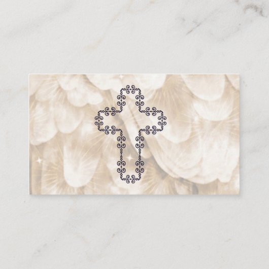 セピアエンジェルウィング名刺 名刺 (裏面)