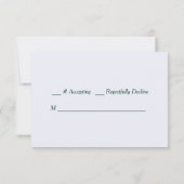 セピアオータムフローラウェディングRSVP 出欠カード (裏面)