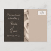 セピアオートバイフォトズセーブ・ザ・デート案内 案内ポストカード (裏面)