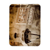 セピアカフェ標識,パリ,フランス マグネット (縦)