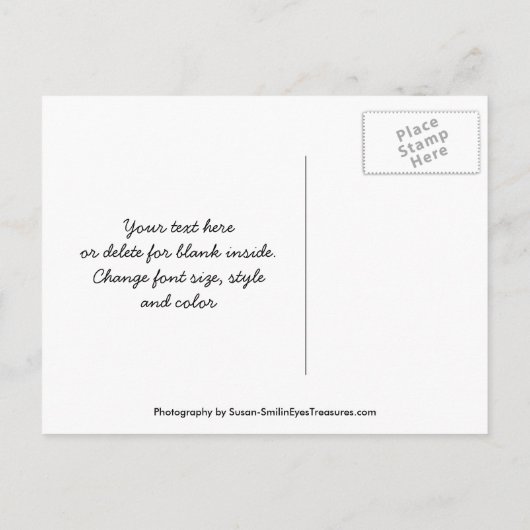 セピアカボチャ新しい住所はがき 案内ポストカード (裏面)