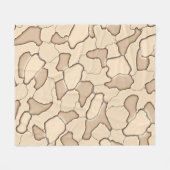 セピアカモ。 フリースブランケット (正面(横))