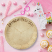 セピアクロック顔スチームパンク ペーパープレート (パーティー)