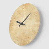 セピアクロック顔スチームパンク ラージ壁時計 (傾斜)