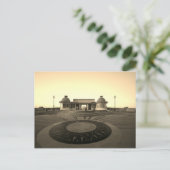 セピアクローマー桟橋はがき ポストカード (スタンド正面)