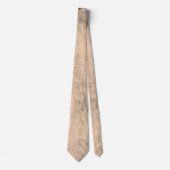 セピアグランジピンクブラウンパターンクラッシシック ネクタイ (正面)