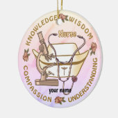 セピアコラージュカスタムナースオーナメント セラミックオーナメント (左)