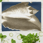 セピアコンチシーシェル キッチンタオル (折り畳み)