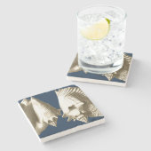 セピアコンチシーシェル ストーンコースター (横)