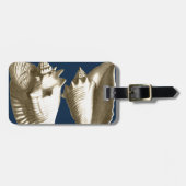 セピアコンチシーシェル ラゲッジタグ (正面横)