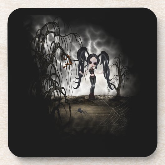 セピアゴシックガールヴィネット コースター (正面)