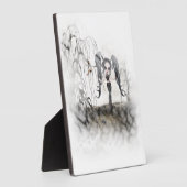 セピアゴシックガールヴィネット フォトプラーク (側面)