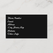 セピアゴシックガールヴィネット 名刺 (裏面)