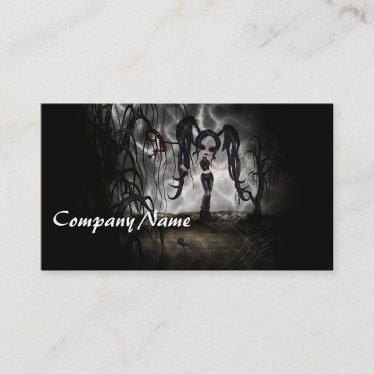 セピアゴシックガールヴィネット 名刺 (正面)