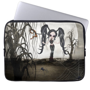 セピアゴシックガール ラップトップスリーブ