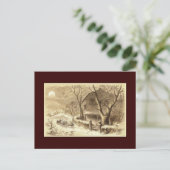 セピアサンタとトナカイ シーズンポストカード (スタンド正面)