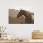 セピアシルエットラージ基本ポスター ポスター (キッチン)