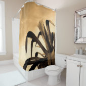 セピアスペインのアロエ植物写真 シャワーカーテン (インサイチュ)