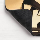 セピアスペインのアロエ植物写真 マウスパッド (コーナー)