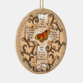 セピアセレニティクロス セラミックオーナメント (右)