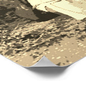 セピアチーフジェロニモポップ・アートのアート ポスター (角)