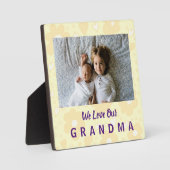 セピアデイジーラブ祖母 フォトプラーク (正面)