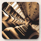 セピアトレインインテリア コースター (正面)