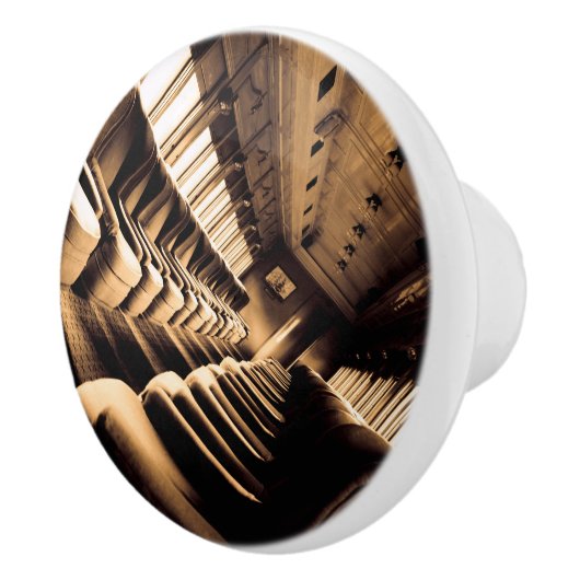 セピアトレインインテリア セラミックノブ (右)