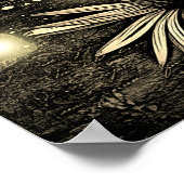 セピアトーンデコンフロアーアンダーゴールデンジャイルライト ポスター (角)