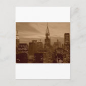セピアトーンニューヨークシティ ポストカード (正面)