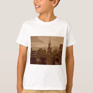 セピアトーンニューヨークシティ Tシャツ
